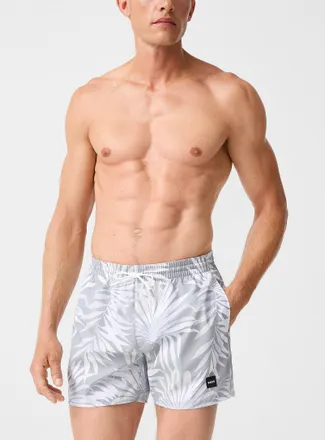 BOSS Mens Tropical foliage swim trunk