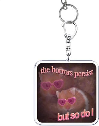 Generic Cute Hamster Keychain, Multipurpose Key Holder Cute Animal Pendant, Small Portable Animals Keyring Purse Backpack Charm for Keys Bags Purse