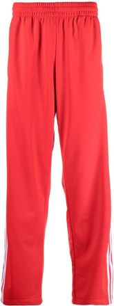 adidas 3-Stripes straight-leg trousers - men - Recycled Polyester - M - Red