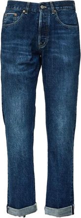 Dondup Jeans, Heren, Blauw, W35, Katoen, Bray Straight Jeans