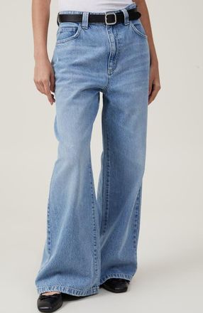 Cotton On Womens Low Super Baggy Jean in Breeze Blue Worn at Nordstrom, Size 20
