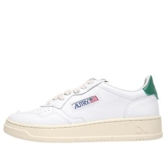 Autry (WMNS) Autry Medalist Leather Low White Green AULW-LL20