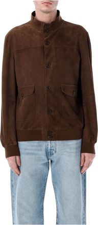 S.W.O.R.D 6.6.44 Biker Jkt Perforated - Heren - Leren en Su&egrave;de Jassen - Bruin - 2XL - Katoen - Jassen