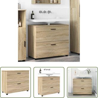 vidaXL vidaXL Armadio da bagno con cassetto - Mobile da Bagno con cassetto Rovere Sonoma 76,5 x 35 x 64 cm