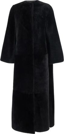 Yves Salomon Faux Fur & Shearling Jassen - Dames - Jassen - Zwart - S - Jassen