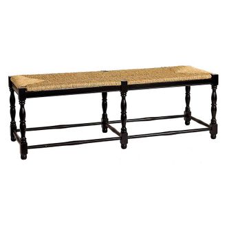 Ballard Designs Dorchester 3-Seat Bench - Worn Black - Ballard Designs