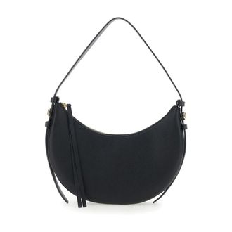 Tory Burch Tory Burch, Shoulder Bags, female, Black, Size: ONE SIZE Romy Half Moon Bag