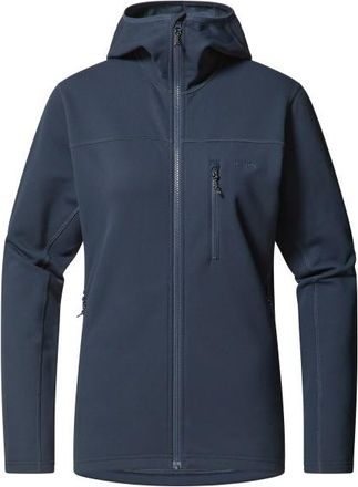 Hagl&ouml;fs Rosson Mid Hood Fleecejacke f&uuml;r Damen | blau