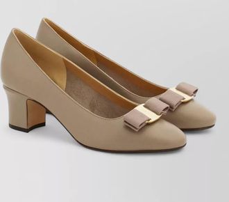 Ferragamo leather pumps