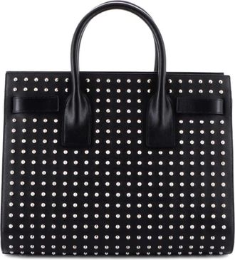 Saint Laurent Sac de Jour kleine shopper met studs - Zwart