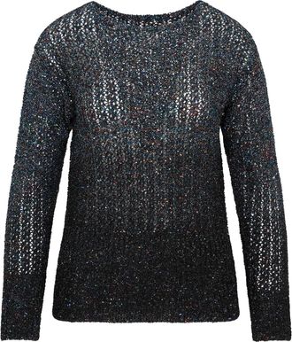 Maison Margiela Womens Crewneck Sweater - Black Nylon - Size Medium