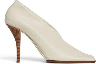 Alaia Off White Leather Heels