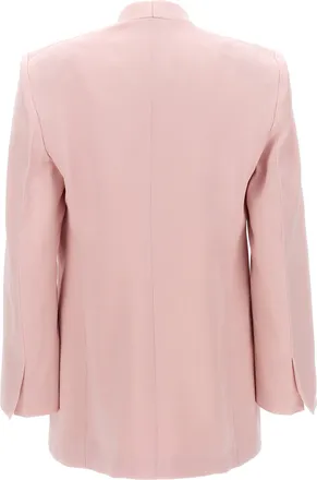 Victoria Beckham Single-Breasted Viscose Blend Blazer - Pink