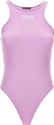 Versace Jeans Couture Stijlvolle Top voor Modeliefhebbers - Dames - Bodies - Paars - 2XS - Tops