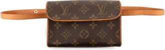 Louis Vuitton Monogram Brown Pvc Leather Pochette Sling Bag (Pre-Owned)