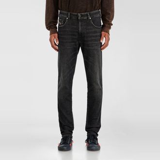Diesel Slim Regular Waist 2062 D-Strukt Joggjeans, Black/Dark grey, Zip fly