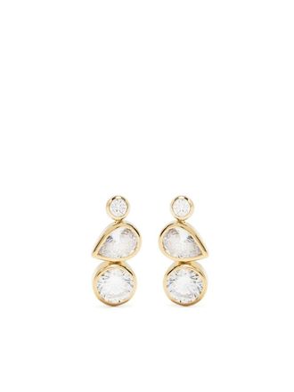 Completedworks Z08 crystal drop earrings - women - Metal - One Size - Gold