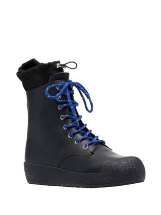 Bally Womens Candace Shearling-Lined Leather Boot In Black