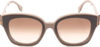 Fendi Occhiali da sole squadrati anni 2020 - Toni neutri