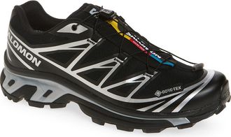 Salomon Gender Inclusive XT-6 Gore-Tex Waterproof Sneaker in Black at Nordstrom, Size 10.5 Womens