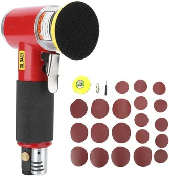 OEM Pulidora Para Pulir Metal, Pl&aacute;stico, Azulejos, M&aacute;quina De Pulido/lijado De Pintura (exc&eacute;ntrica Roja De 2-3 Pulgadas + 10 Hojas De Papel De Lija)
