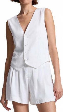 A.L.C. Maxine Sleeveless Vest In White