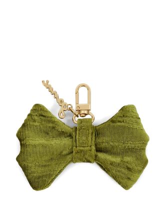 Ganni bow charm in green - women - Recycled Polyester/Polyester/Elastane - OS