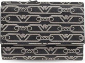 Emporio Armani Zwarte Portemonnees & Kaarthouders van - Dames - Portefeuilles - Zwart - ONE Size - Accessoires