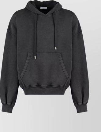 Off-white graphic print hooded sweatshirt with front pocket