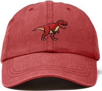 Dalix T Rex Dad Cap in Washed Red at Nordstrom