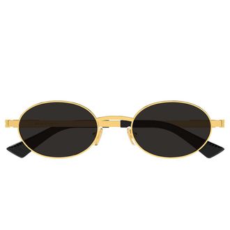 Bottega Veneta Sunglasses Bv1470 S 001 Gold/Dark Gray Unisex