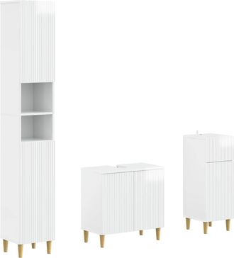 vidaXL Juego De Armarios De Ba&ntilde;o De 3 Piezas Arnhem Vidaxl