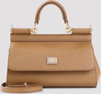 Dolce & Gabbana kleine Sicili&euml; tas met handvat aan de bovenkant