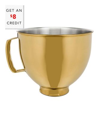 KitchenAid Kitchenaid 5 Qt. Colorfast Finish Gold Stainless Steel Bowl With $8 Credit