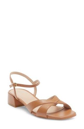 Stuart Weitzman Miami Block Heel Sandal in Tan at Nordstrom Rack, Size 8