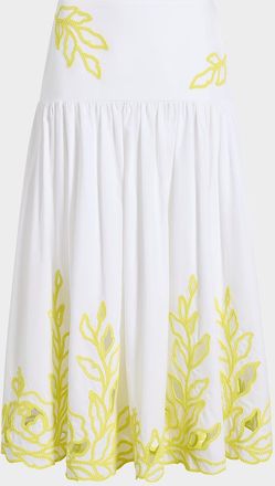 Cinq &agrave; Sept Tilda Trailing Peonies Skirt