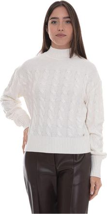 Guess Elsa Pullover - Dames - Coltruien - Wit - M - Wol - Truien & Vesten