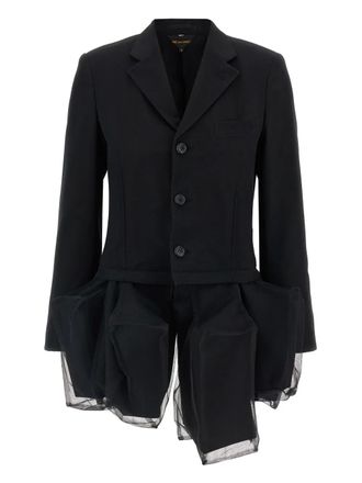 Comme Des Gar&ccedil;ons wool blazer - women - Wool - M - Black