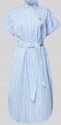 Polo Ralph Lauren Hemdblusenkleid in Midil&auml;nge in Blau, Gr&ouml;&szlig;e M