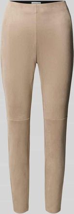 Christian Berg Slim Fit Hose in verk&uuml;rzter Passform in Mud, Gr&ouml;&szlig;e 34