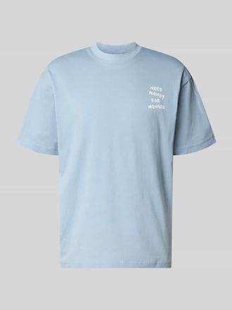 Only & Sons Loose Fit T-Shirt aus reiner Baumwolle Modell MONEY in Hellblau, Gr&ouml;&szlig;e XXL