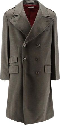 Brunello Cucinelli Hombre, Abrigos, Marr&oacute;n, Talla: XL
