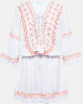 Melissa Odabash Miniabito Martina in cotone e lino