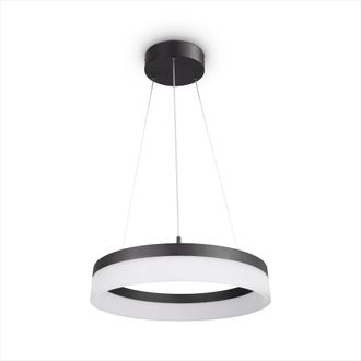 Paco Home Paco Home - Led Luminaria Suspensi&oacute;n Decoraci&oacute;n Sal&oacute;n Comedor Despacho Atemporal Moderna Tipo 1, Negro - Blanco