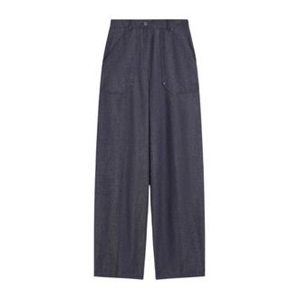 Max Mara Broeken, Dames, Blauw, S, Elegante Broek voor Vrouwen