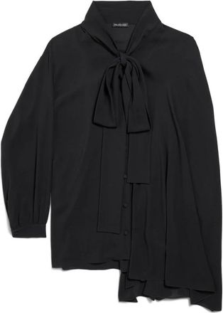Balenciaga Overhemden, Dames, Zwart, XS, Blouses