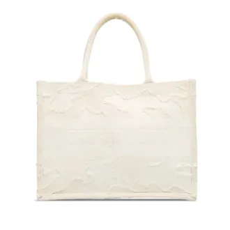 Dior Pre-owned Tote Bags, female, White, Size: ONE SIZE Pre-owned Vintage Canvas Tote