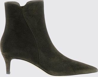Gianvito Rossi Stivaletti Levy in pelle scamosciata con tacco a spillo