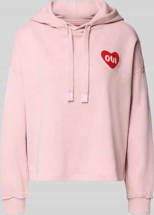 Oui Hoodie mit Kapuze in Rosa, Gr&ouml;&szlig;e 34