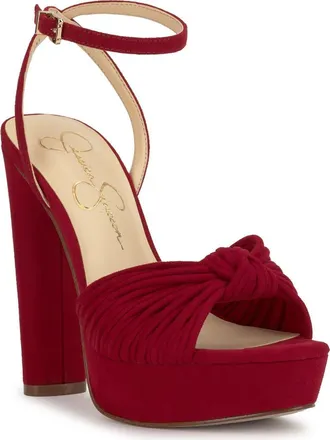 Jessica Simpson Immie Platform Sandal in Chili Pepper at Nordstrom, Size 11